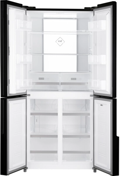 Четырёхдверный холодильник Weissgauff WCD 450 Inox Glass NoFrost Inverter