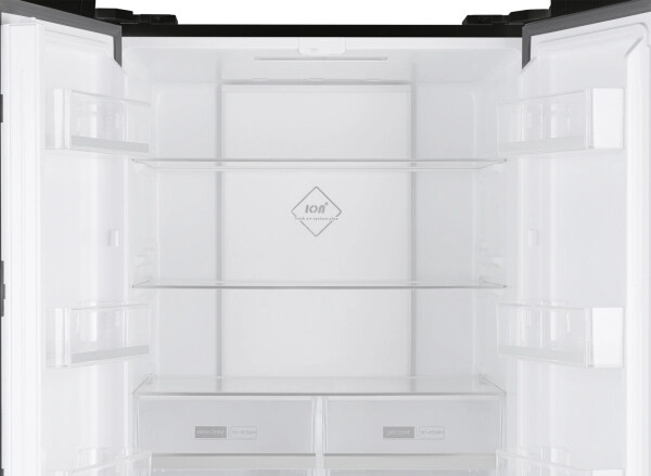 Четырёхдверный холодильник Weissgauff WCD 450 Inox Glass NoFrost Inverter