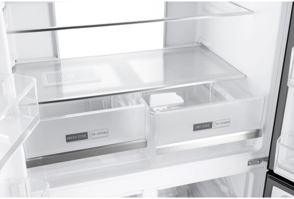 Четырёхдверный холодильник Weissgauff WCD 450 Inox Glass NoFrost Inverter