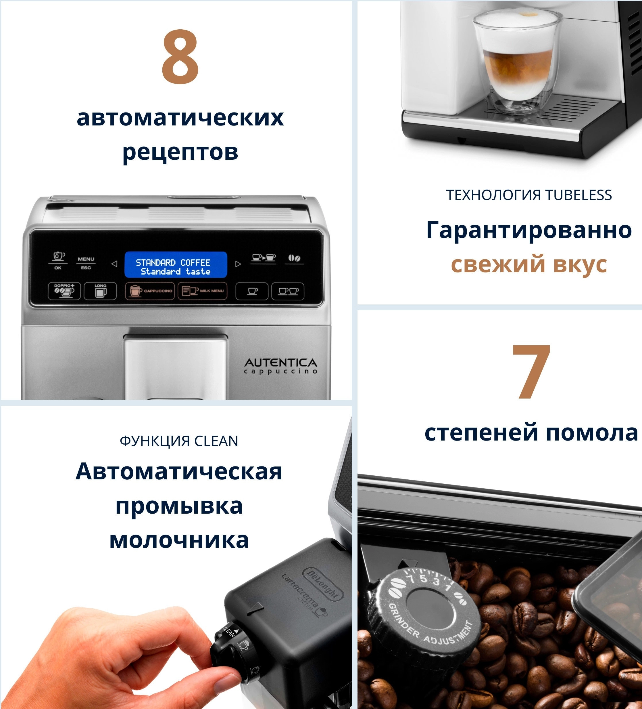 Эспрессо кофемашина Delonghi Autentica Cappuccino ETAM 29.660.SB